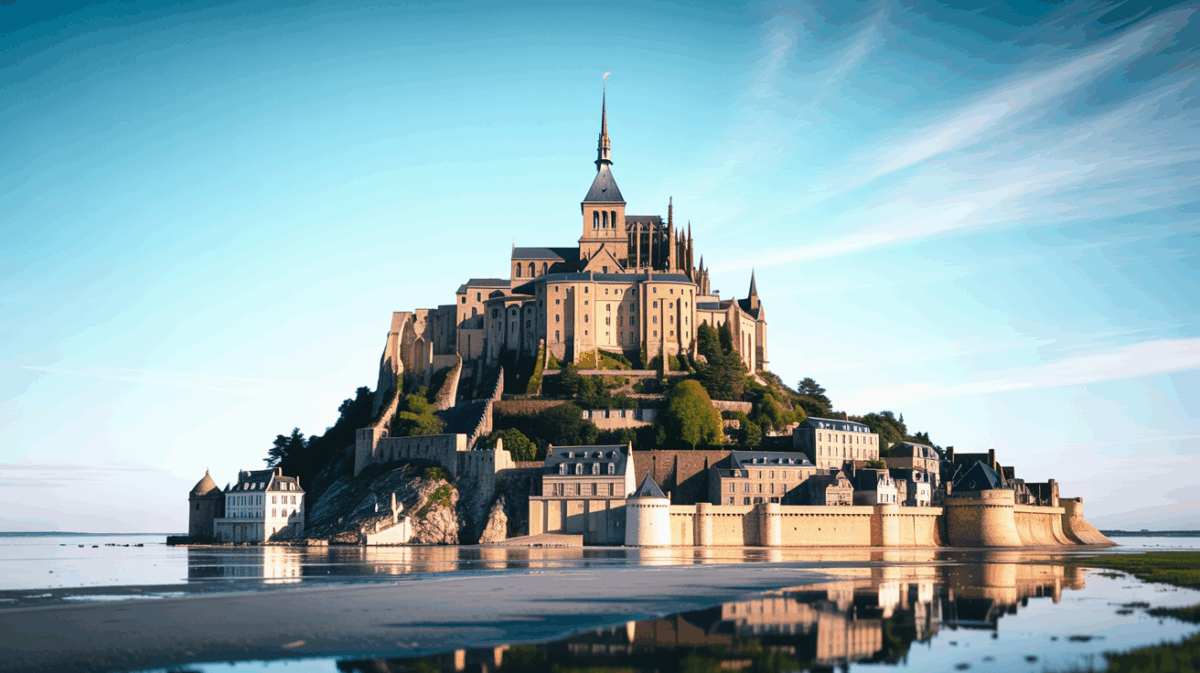 Le mont-saint-michel : quand la mer reprend ses droits et transforme la terre en île ! – grandes marées